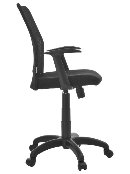 Компьютерное кресло ALFA PL (PL600, T, TG, на колёсиках, чёрный, TW9 чёрный - сетка S11 чёрная)